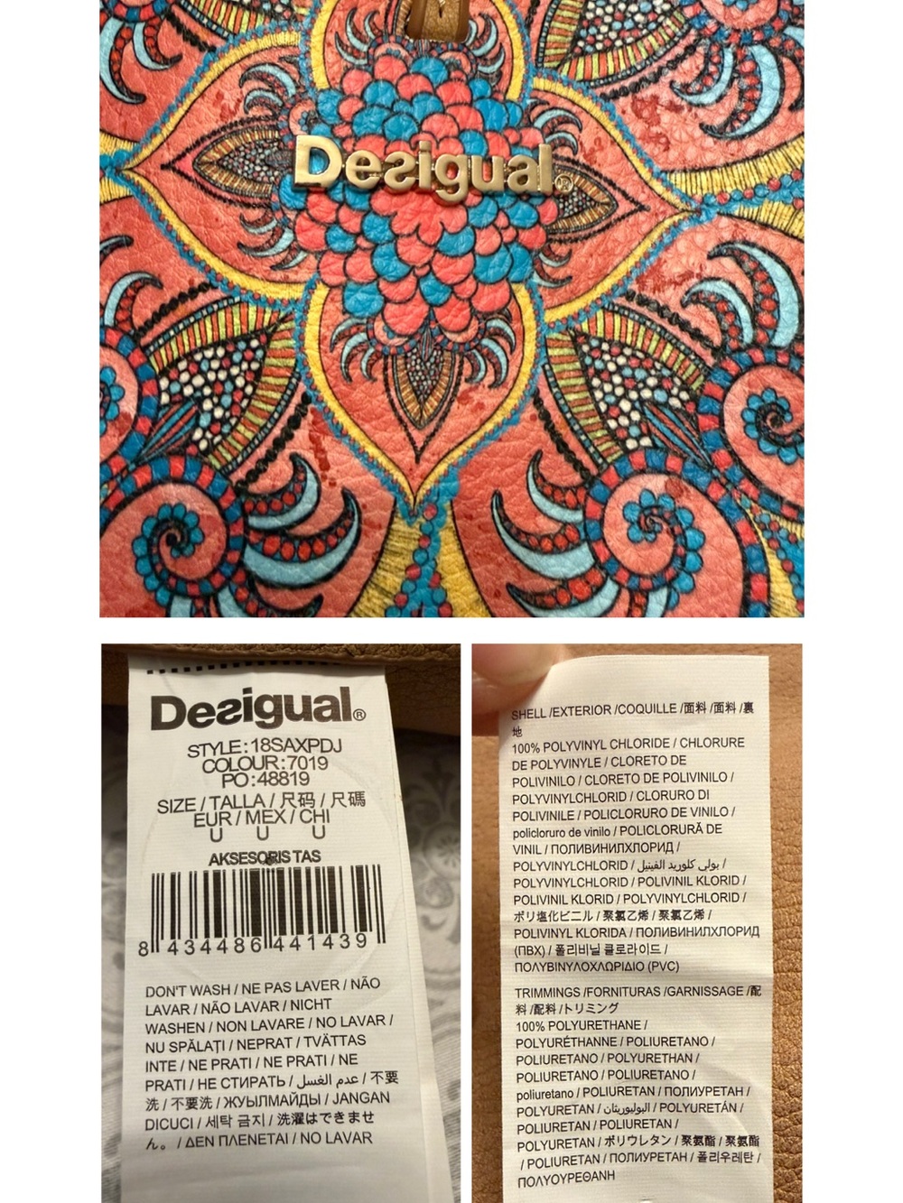 Desigual Vinland Seattle Reversible Tote Handbag - Picture 9 of 16